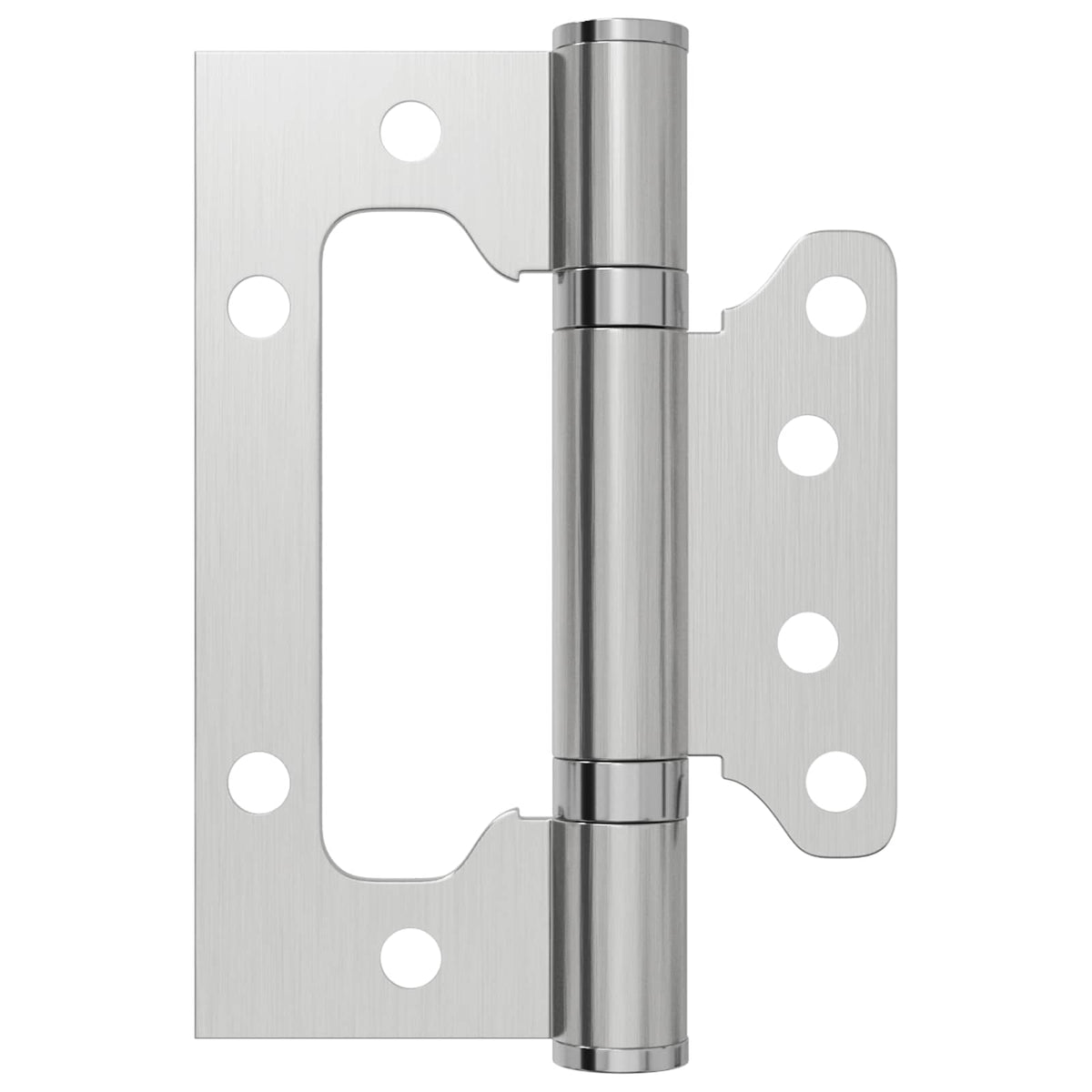 Hinge 4 pcs 100 x 75 x 13 mm Silver Steel
