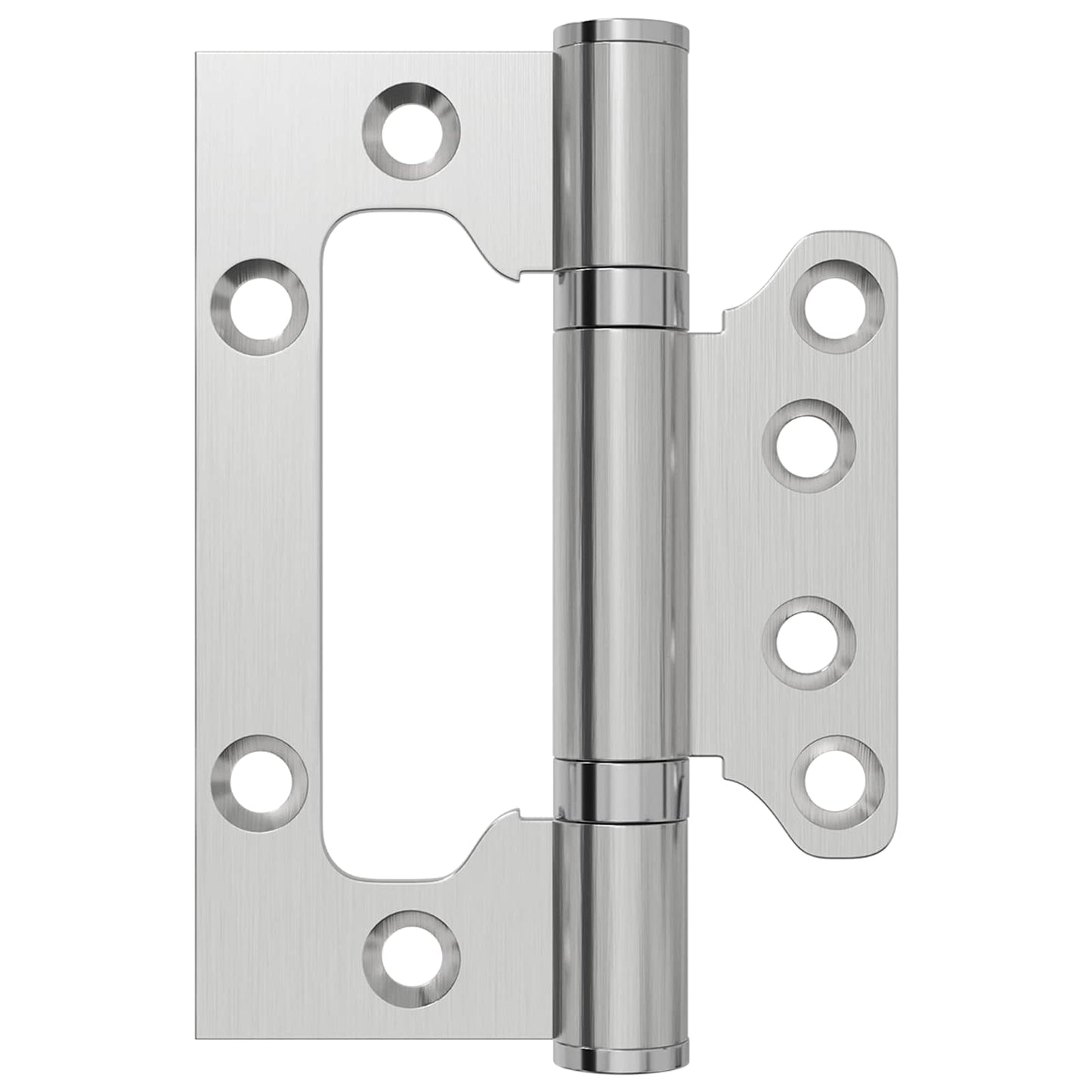 Hinge 4 pcs 100 x 75 x 13 mm Silver Steel