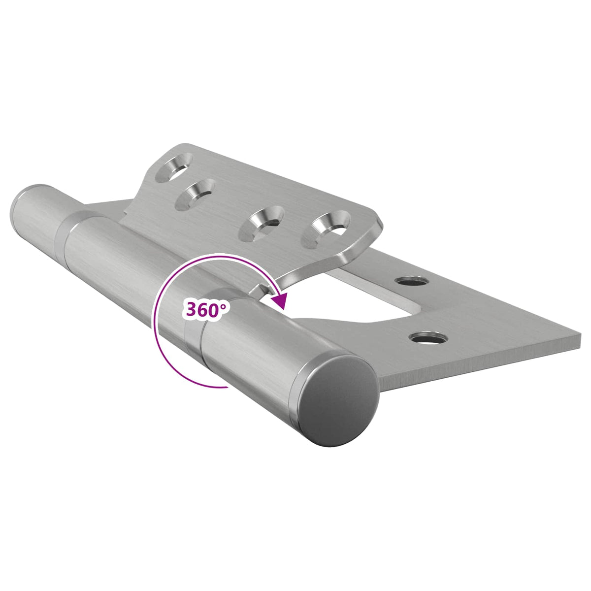 Hinge 4 pcs 125 x 78 x 13 mm Silver Steel