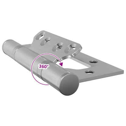 Hinge 8 pcs 100 x 75 x 13 mm Silver Steel