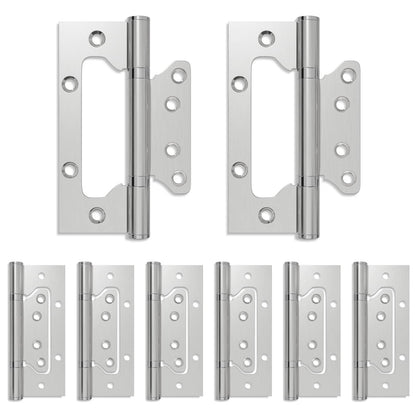 Hinge 8 pcs 125 x 78 x 13 mm Silver Steel