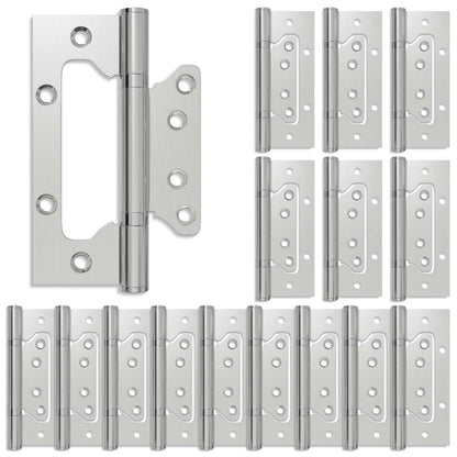 Hinge 16 pcs 125 x 78 x 13 mm Silver Steel