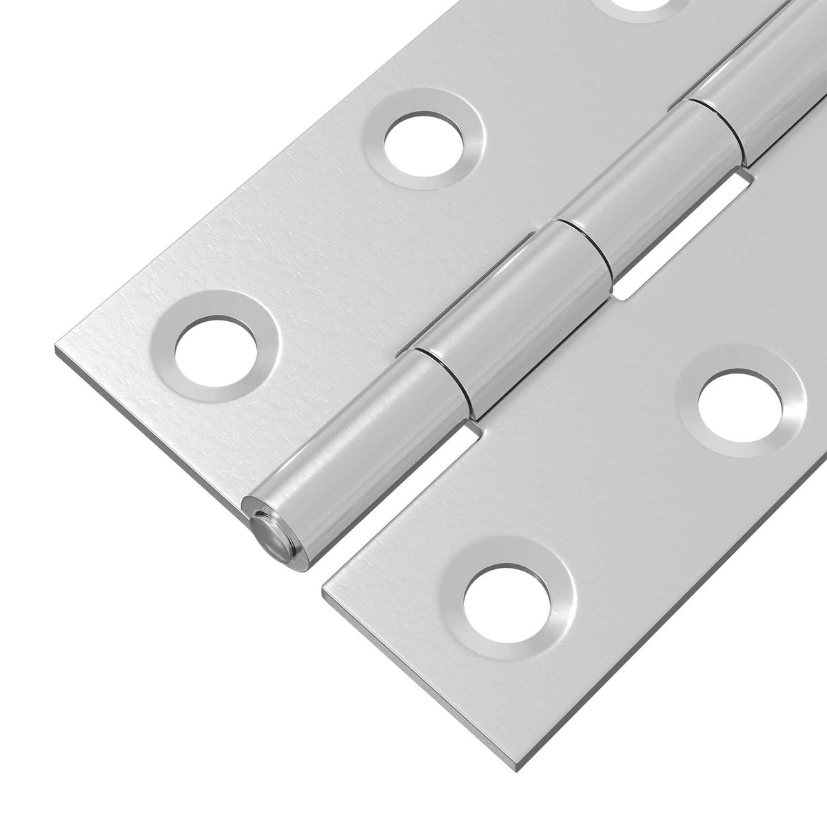Hinge 12 pcs 44 x 31 x 5 mm Silver Steel