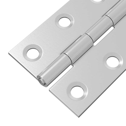 Hinge 12 pcs 44 x 31 x 5 mm Silver Steel