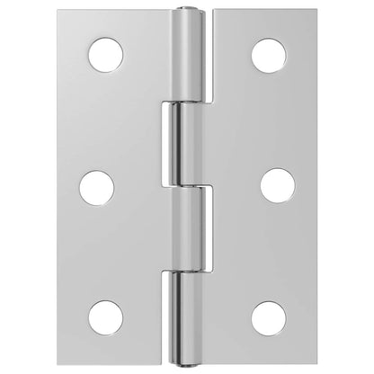 Hinge 12 pcs 44 x 31 x 5 mm Silver Steel