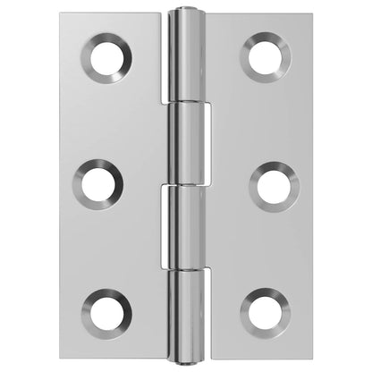 Hinge 12 pcs 44 x 31 x 5 mm Silver Steel