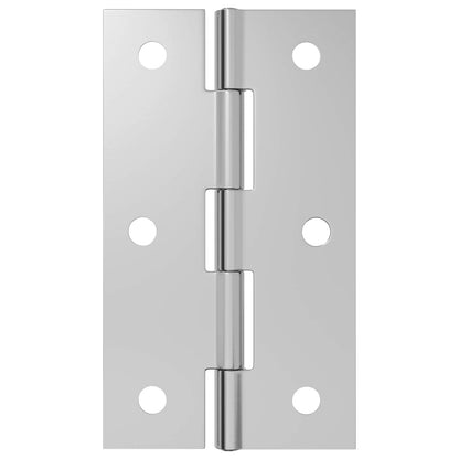 Hinge 12 pcs 66 x 38 x 5 mm Silver Steel