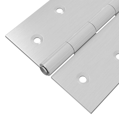 Hinge 12 pcs 100 x 70 x 8 mm Silver Steel