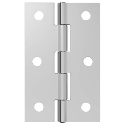 Hinge 24 pcs 54 x 34 x 5 mm Silver Steel