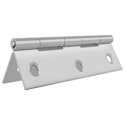 Hinge 24 pcs 66 x 38 x 5 mm Silver Steel