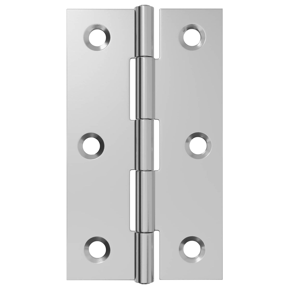 Hinge 24 pcs 66 x 38 x 5 mm Silver Steel