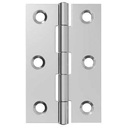 Hinge 48 pcs 54 x 34 x 5 mm Silver Steel