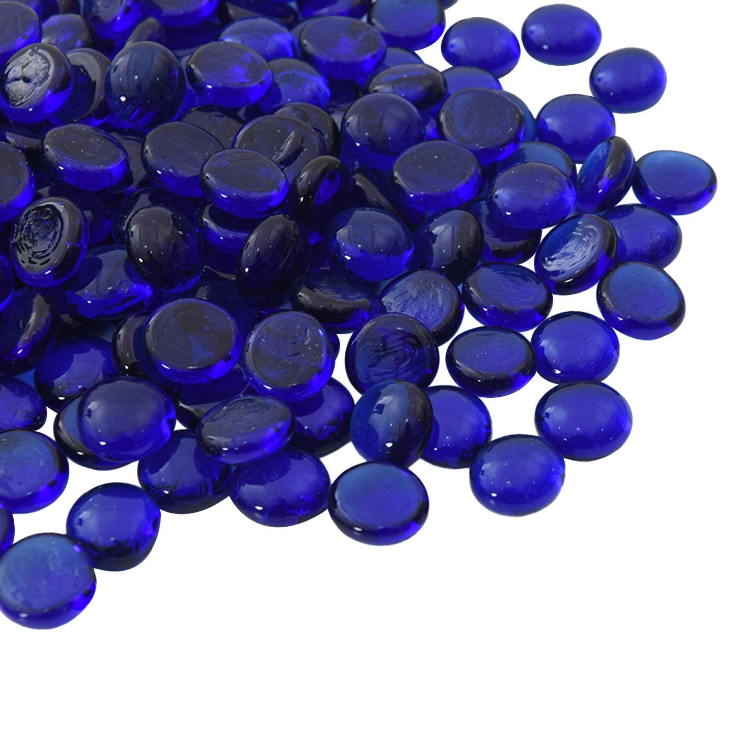 Glass Nugget 17-19 mm Cobalt Blue Glass