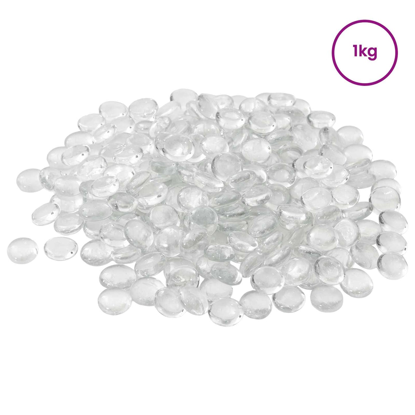 Glass Nugget 17-19 mm Transparent Glass