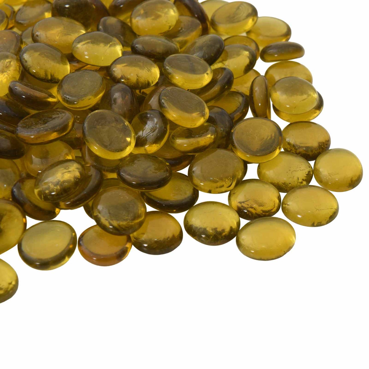 Glass Nugget 17-19 mm Yellow Glass