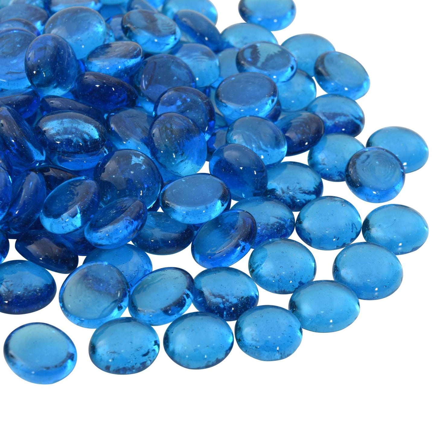 Glass Nugget 17-19 mm Sky Blue Glass