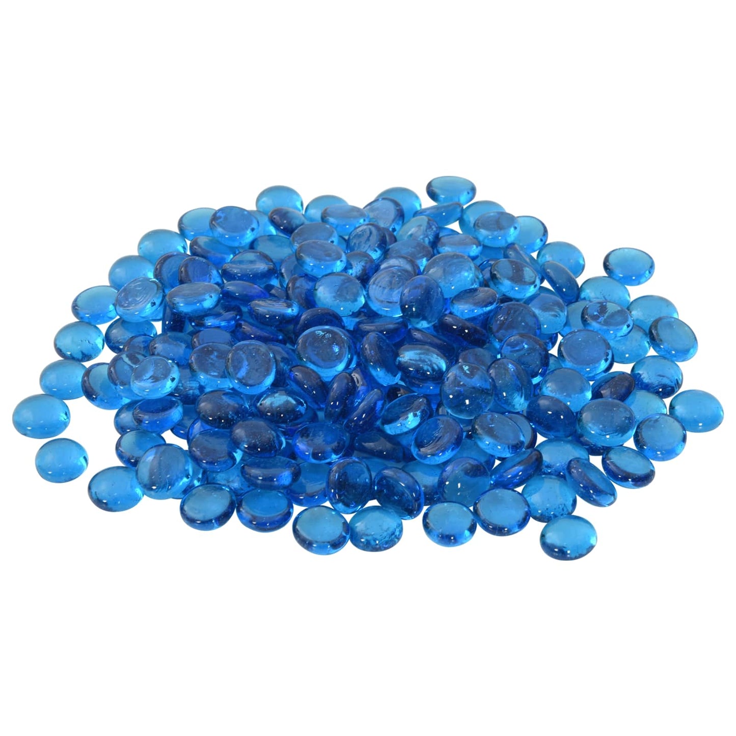 Glass Nugget 17-19 mm Sky Blue Glass