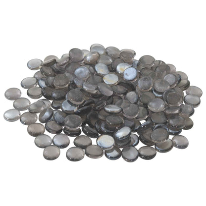 Glass Nugget 17-19 mm Purple Grey Glass
