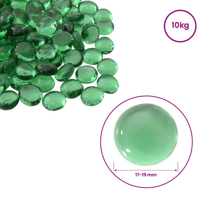 Glass Nugget 17-19 mm Green Glass
