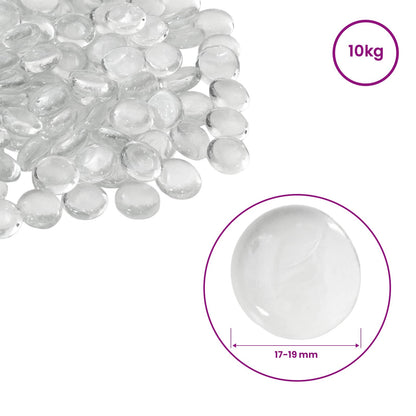 Glass Nugget 17-19 mm Transparent Glass