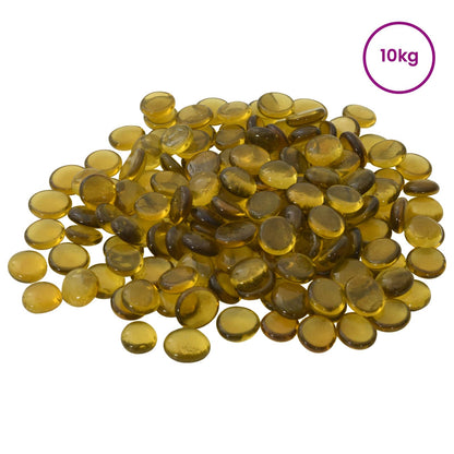 Glass Nugget 17-19 mm Yellow Glass