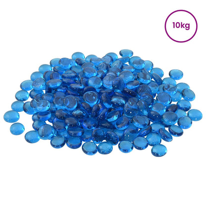 Glass Nugget 17-19 mm Sky Blue Glass