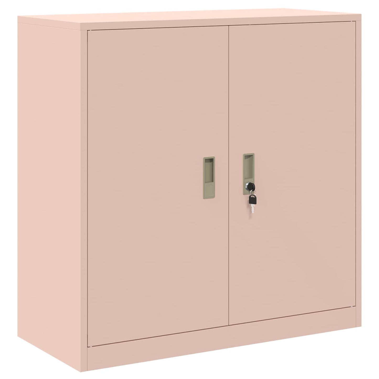 Storage Cabinet 2 pcs Pink 90 x 40 x 130 cm Steel Lockable
