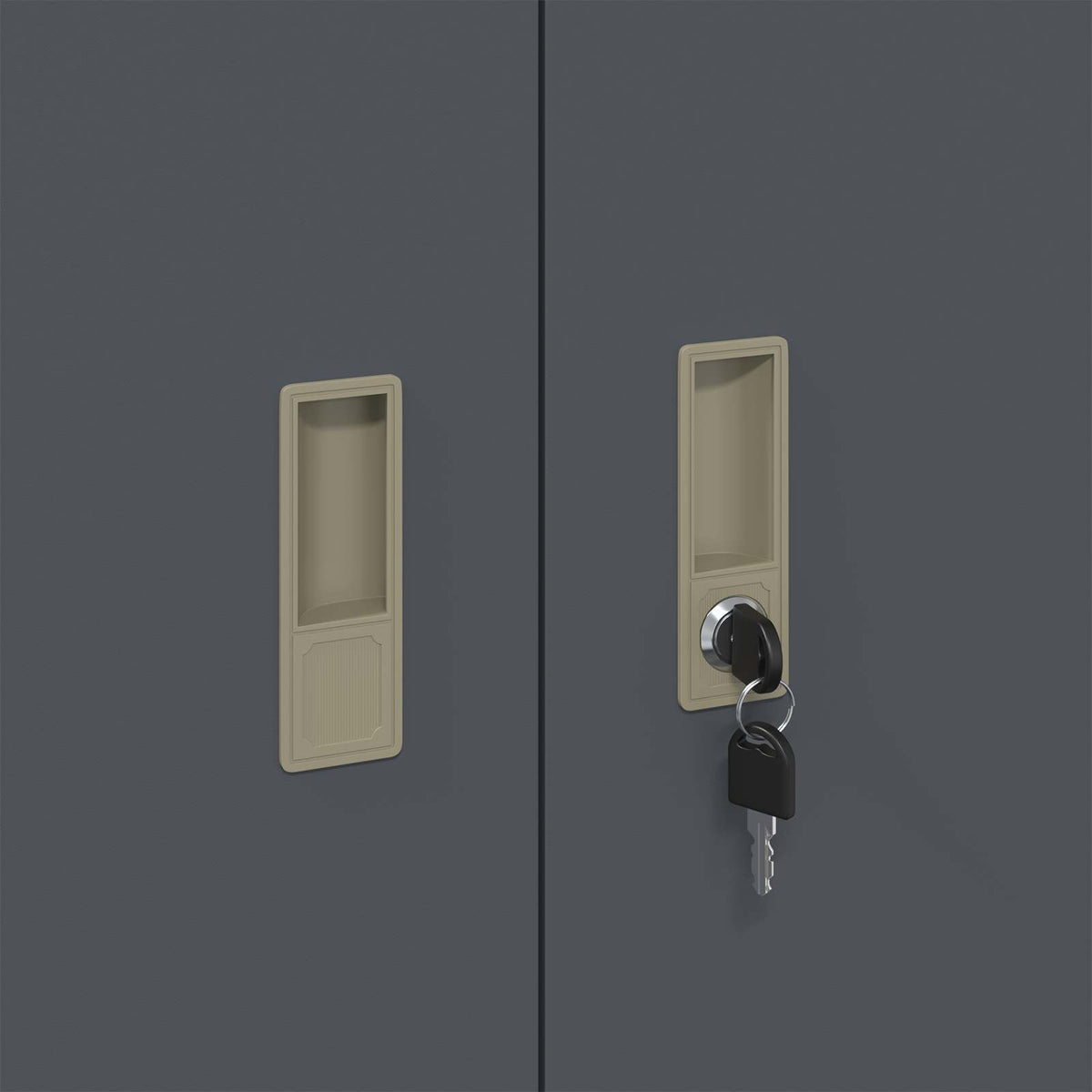 Storage Cabinet 2 pcs Anthracite 90 x 40 x 130 cm Steel