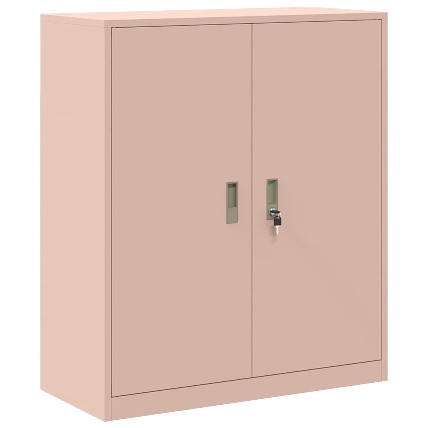 Storage Cabinet 2 pcs Pink 90 x 40 x 145 cm Steel Lockable