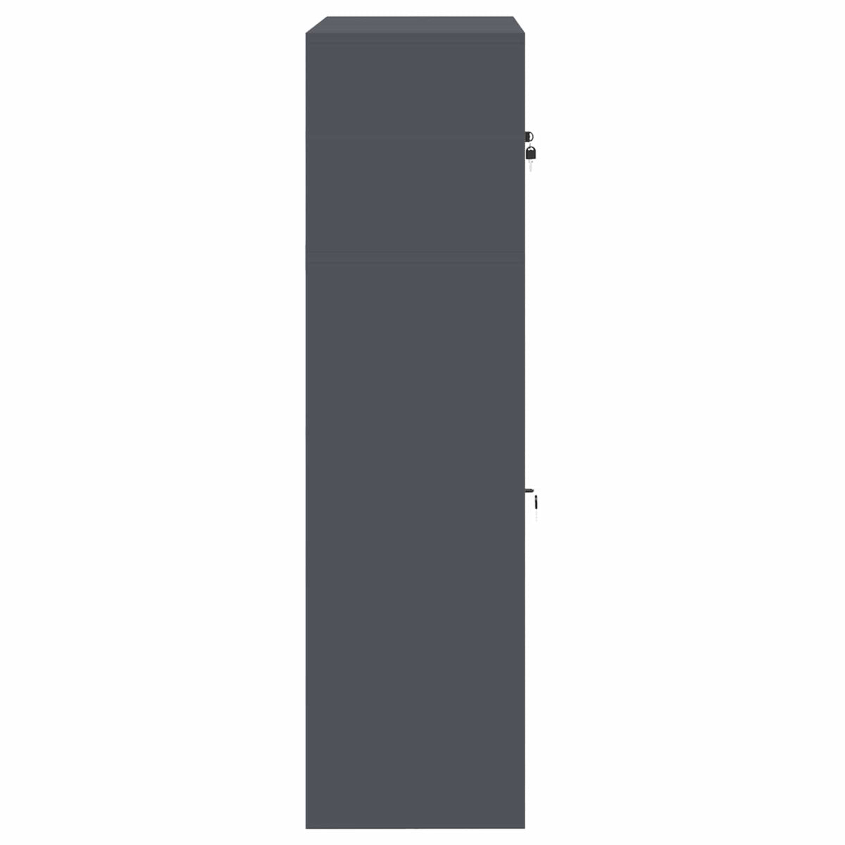 Storage Cabinet 2 pcs Anthracite 90 x 40 x 145 cm Steel