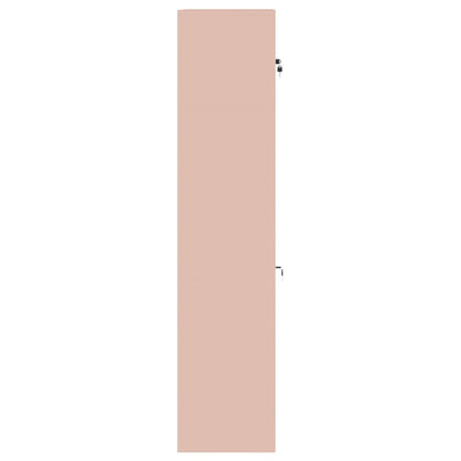 Storage Cabinet 2 pcs Pink 90 x 40 x 180 cm Steel Lockable