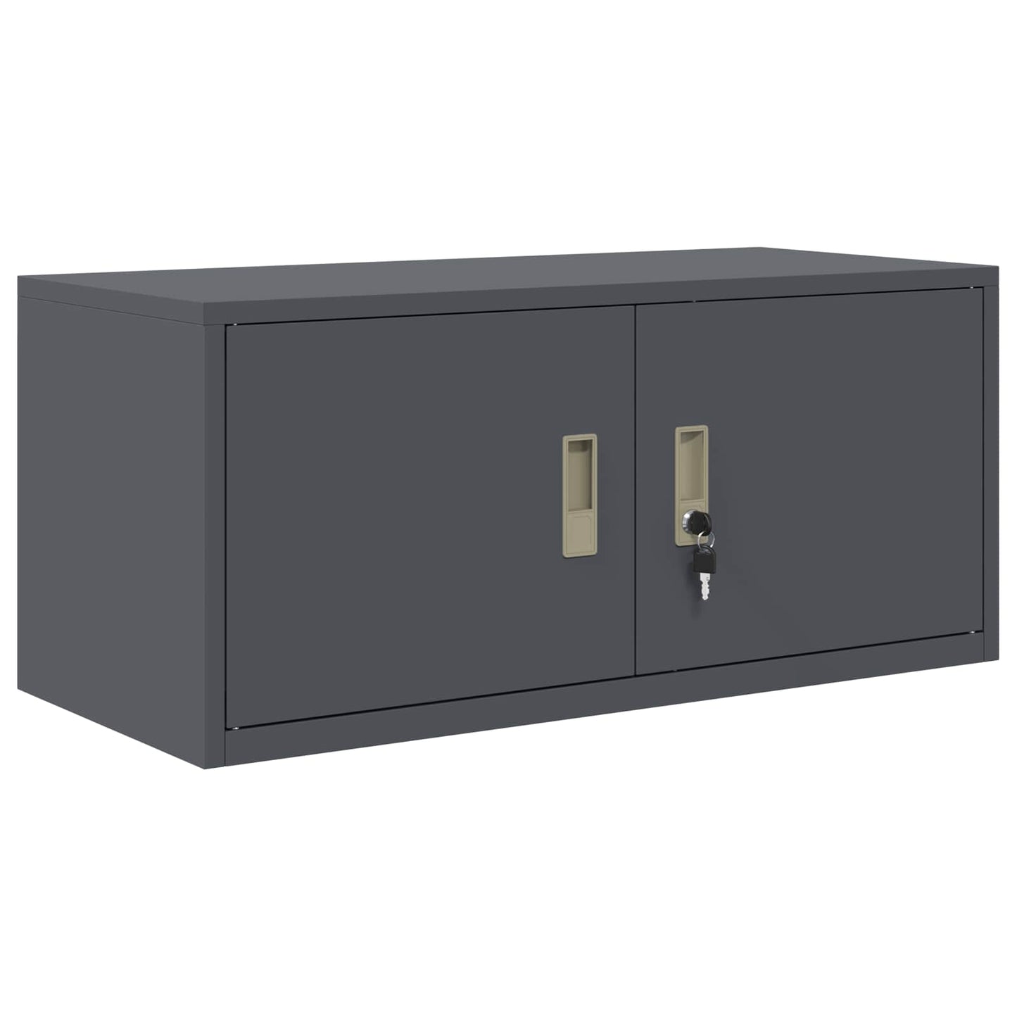 Storage Cabinet 2 pcs Anthracite 90 x 40 x 180 cm Steel