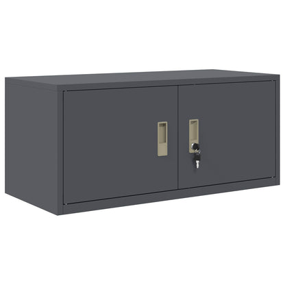 Storage Cabinet 2 pcs Anthracite 90 x 40 x 180 cm Steel