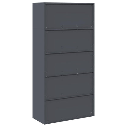 Storage Cabinet 2 pcs Anthracite 90 x 40 x 180 cm Steel