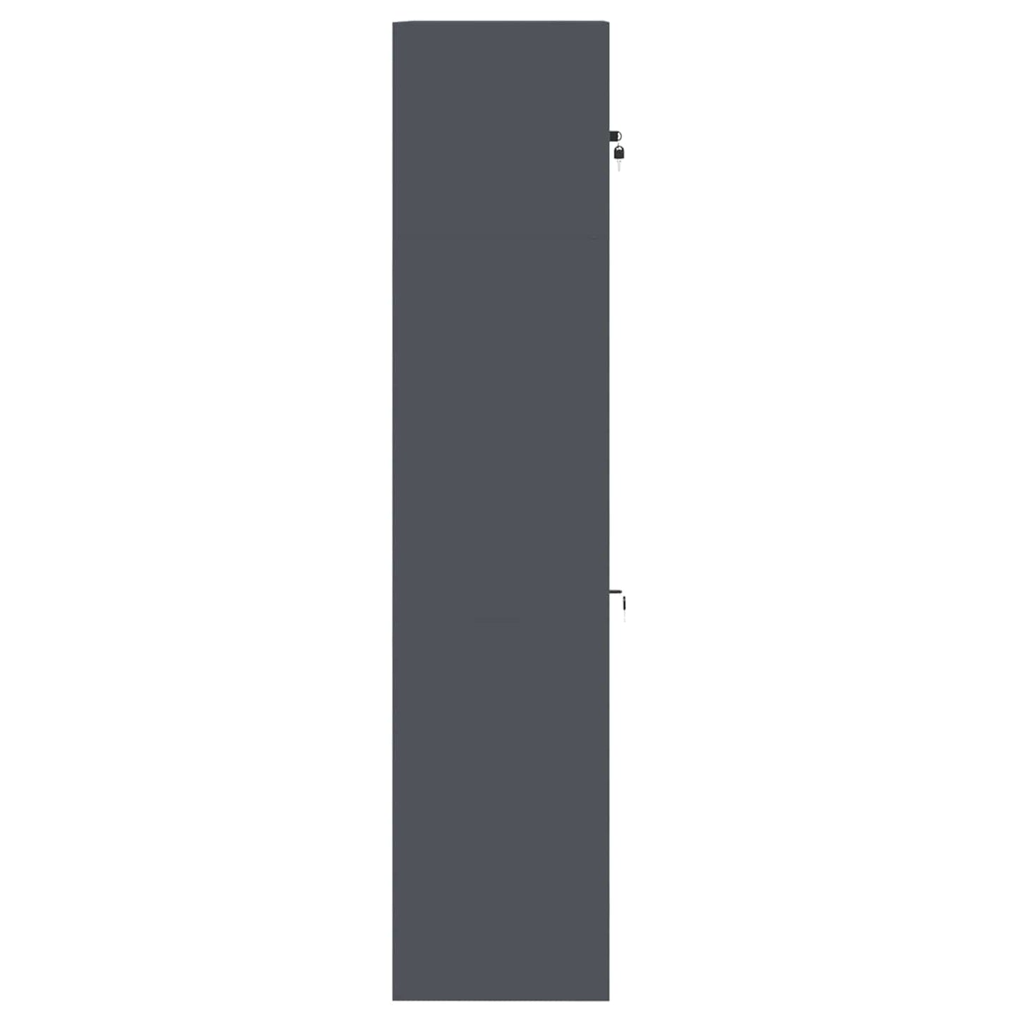 Storage Cabinet 2 pcs Anthracite 90 x 40 x 180 cm Steel