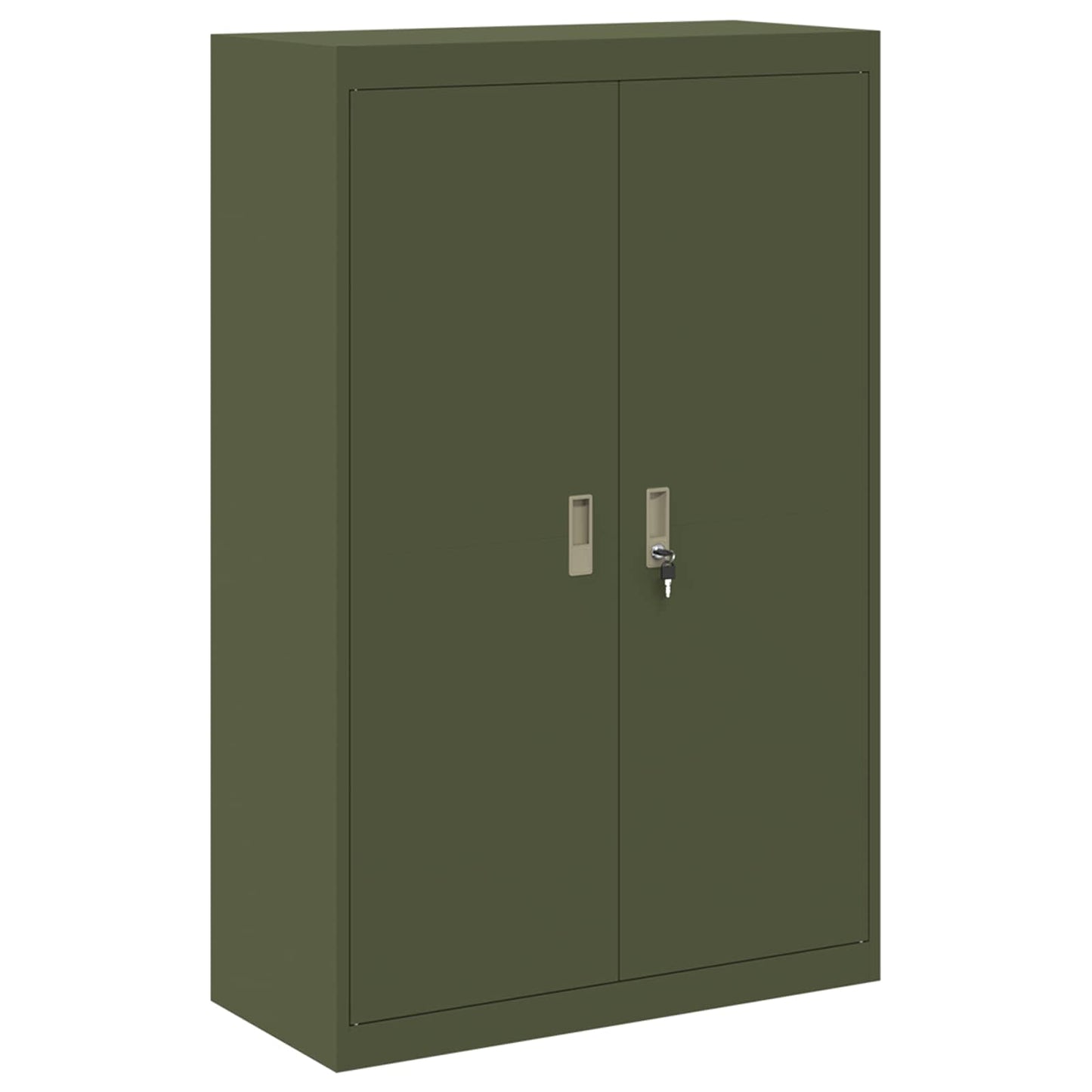 Storage Cabinet 2 pcs Olive Green 90 x 40 x 180 cm Steel