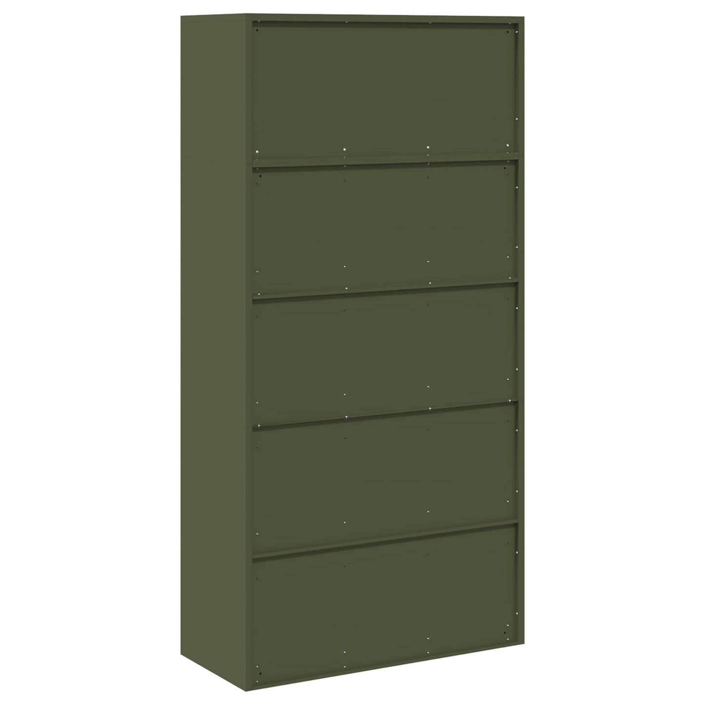 Storage Cabinet 2 pcs Olive Green 90 x 40 x 180 cm Steel