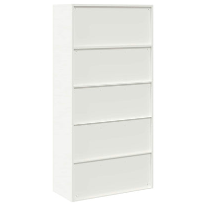 Storage Cabinet 2 pcs White 90 x 40 x 180 cm Steel Lockable