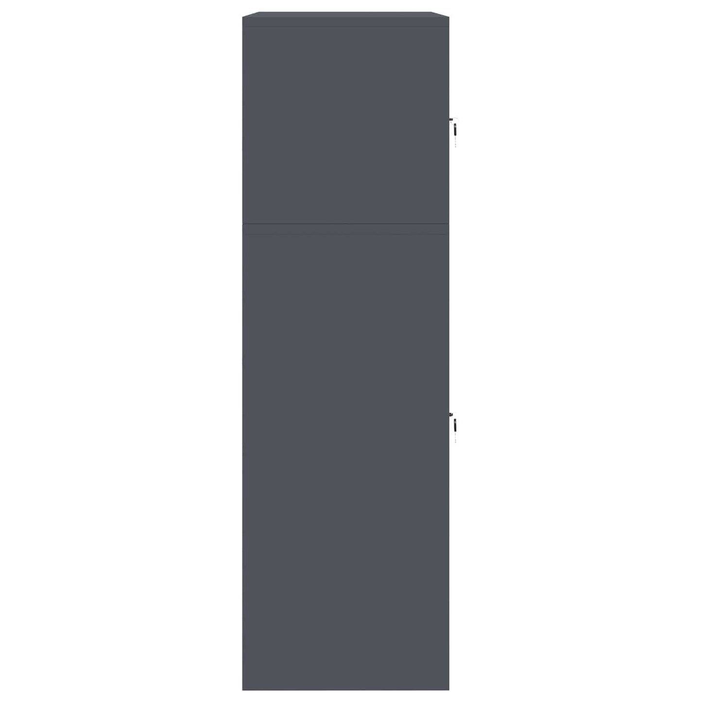 Storage Cabinet 2 pcs Anthracite 80 x 40 x 130 cm Steel