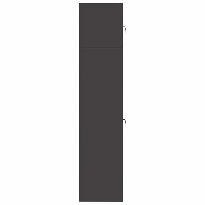 Storage Cabinet 2 pcs Black 80 x 40 x 180 cm Steel Lockable