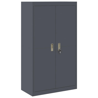 Storage Cabinet 2 pcs Anthracite 80 x 40 x 180 cm Steel
