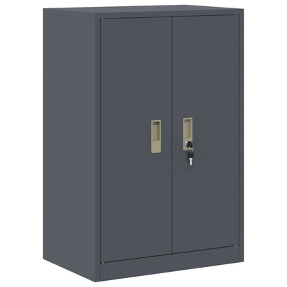 Storage Cabinet 2 pcs Anthracite 60 x 40 x 130 cm Steel