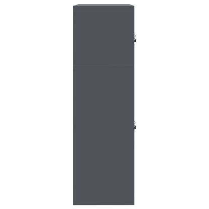 Storage Cabinet 2 pcs Anthracite 60 x 40 x 130 cm Steel