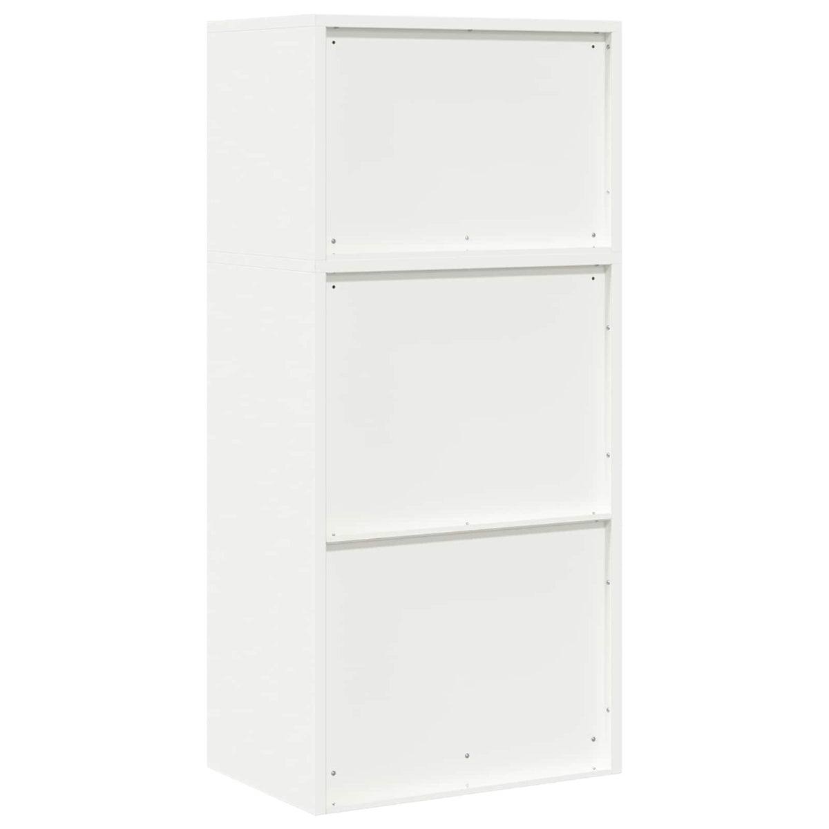 Storage Cabinet 2 pcs White 60 x 40 x 130 cm Steel Lockable