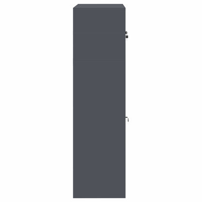 Storage Cabinet 2 pcs Anthracite 60 x 40 x 145 cm Steel