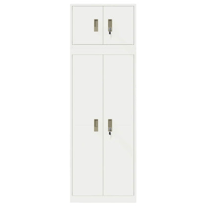 Storage Cabinet 2 pcs 60 x 40 x 180 cm Steel Lockable