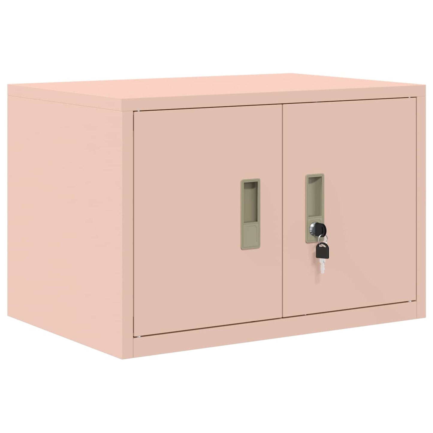 Storage Cabinet 2 pcs Pink 60 x 40 x 220 cm Steel Lockable
