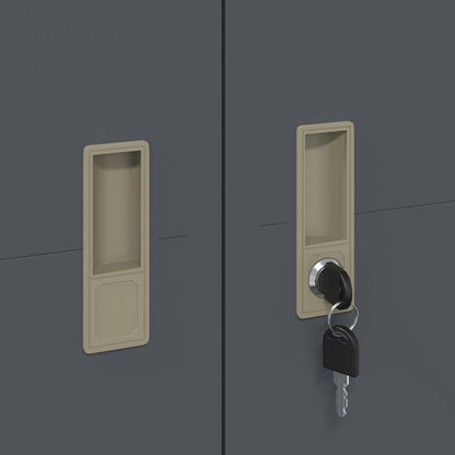 Storage Cabinet 2 pcs Anthracite 60 x 40 x 220 cm Steel