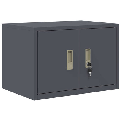 Storage Cabinet 2 pcs Anthracite 60 x 40 x 220 cm Steel