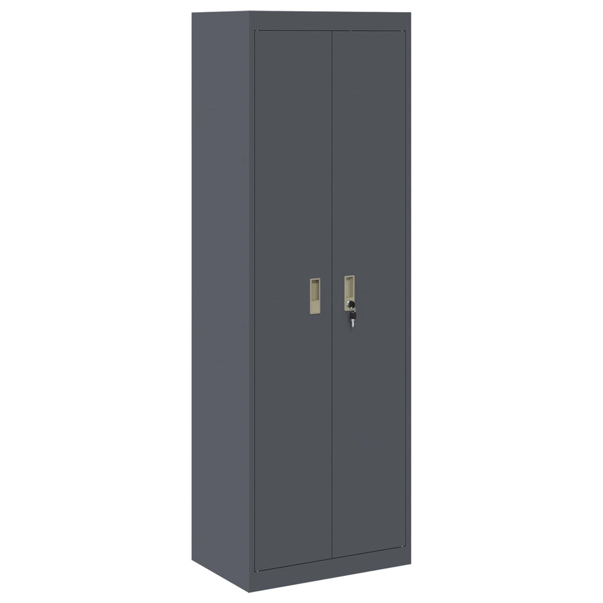 Storage Cabinet 2 pcs Anthracite 60 x 40 x 220 cm Steel
